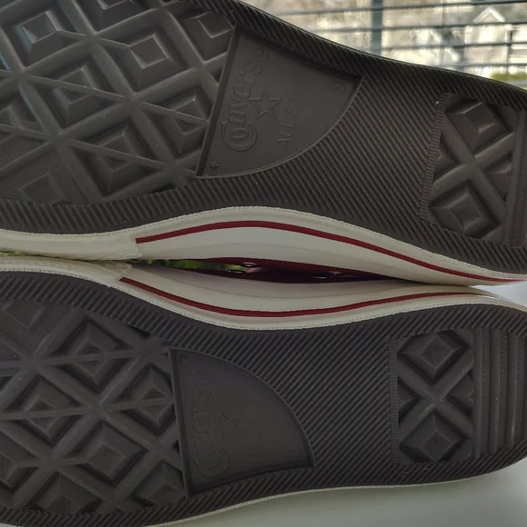 Converse 1970’s Anti-Slip Wear-Resistant High Top Sneakers Red / Brown Laces | M - Picture 9 of 12